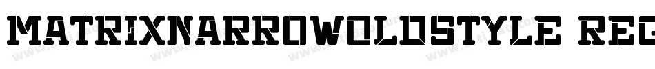 MatrixNarrowOldstyle Regular字体转换